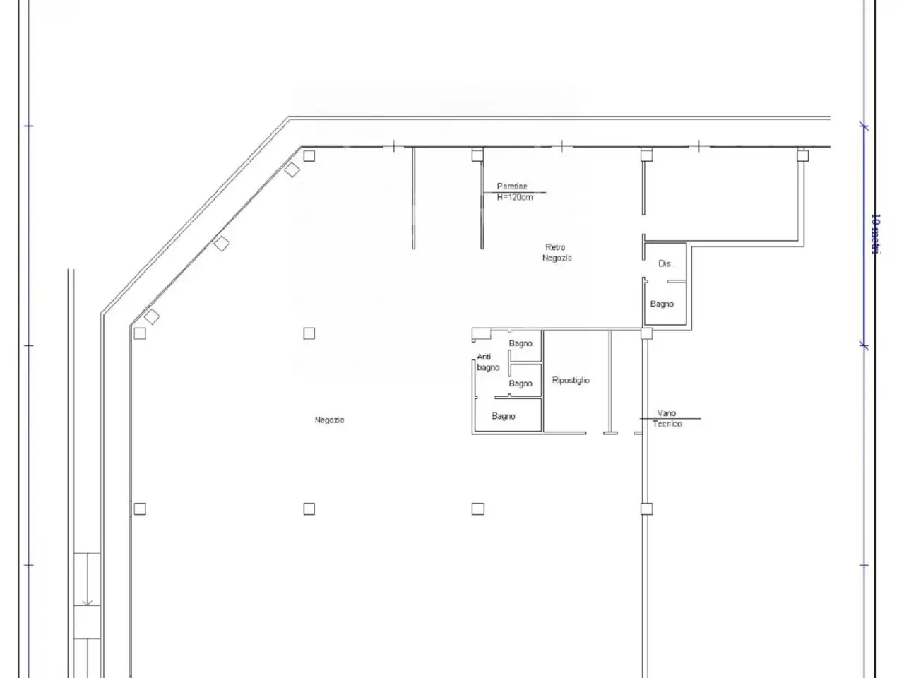 Negozio in Via Vittorio Bulgarelli 7, Reggio Emilia, {3} - Planimetria 1