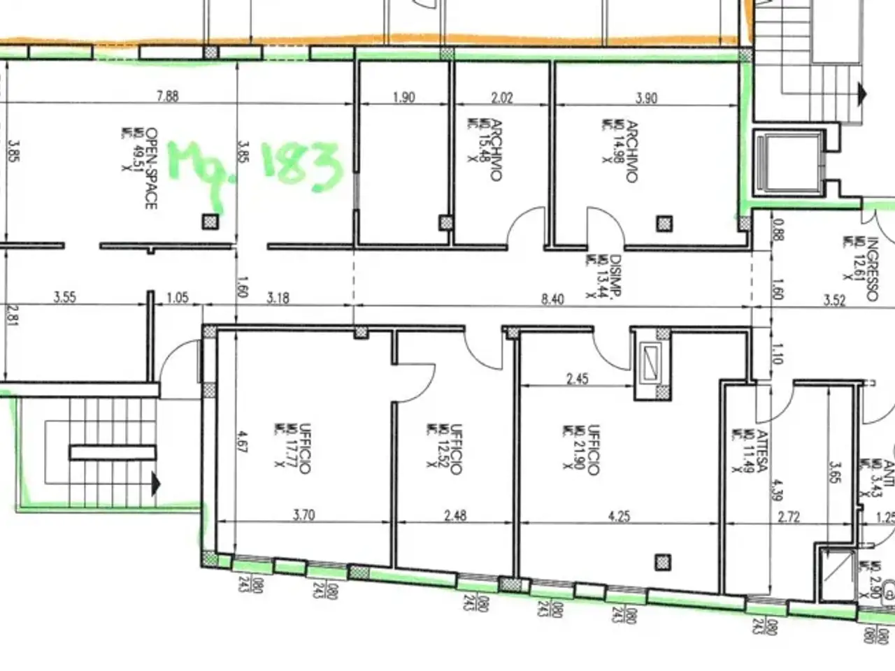Ufficio in Via Marconi, Cadoneghe, {3} - Planimetria 1