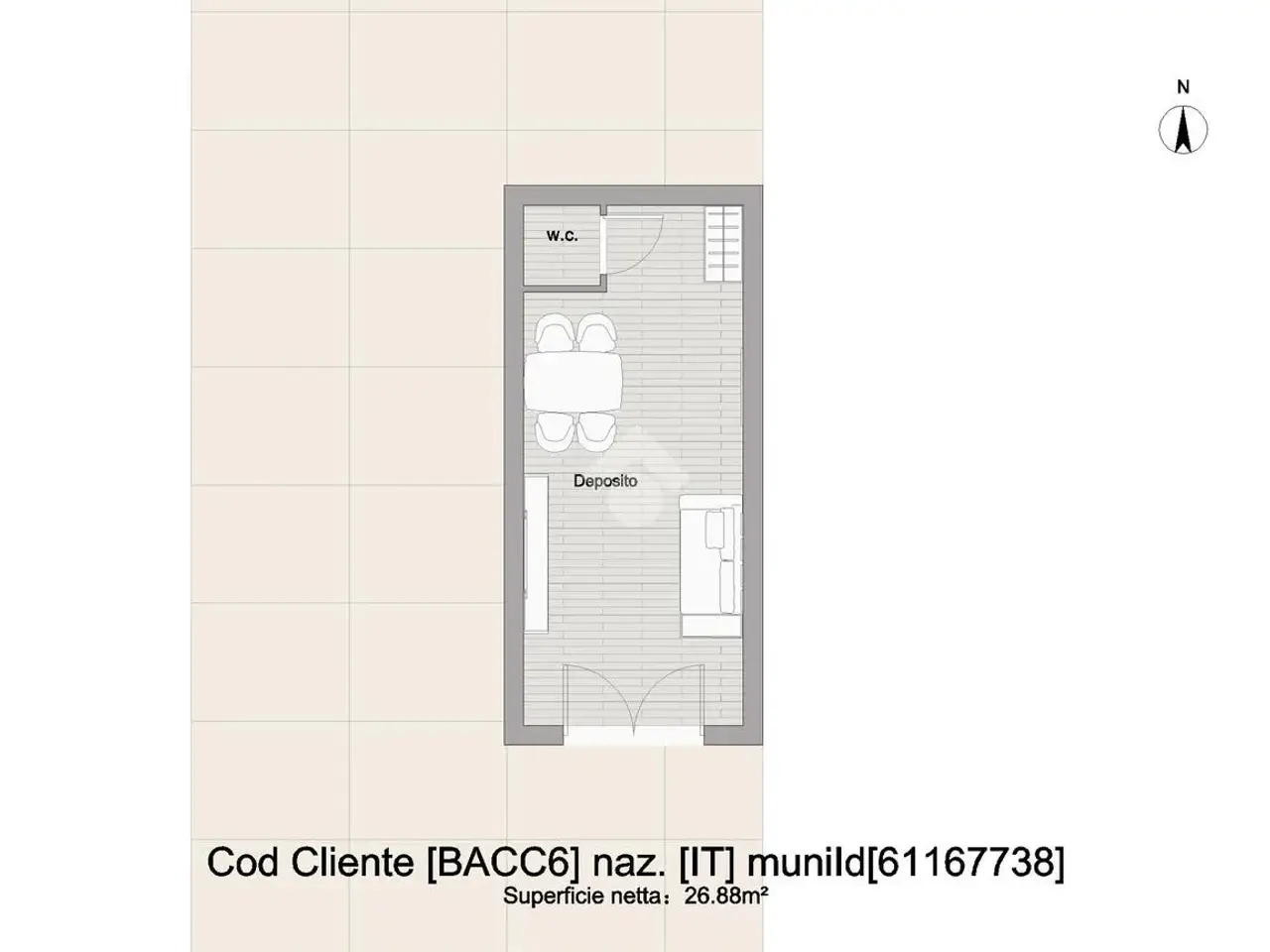 Magazzino in Via Toma 60, Bari, {3} - Planimetria 1