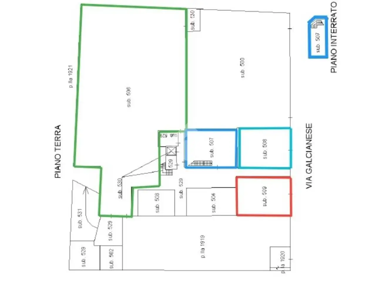 Palazzina commerciale in Via Galcianese 93, Prato, {3} - Planimetria 1