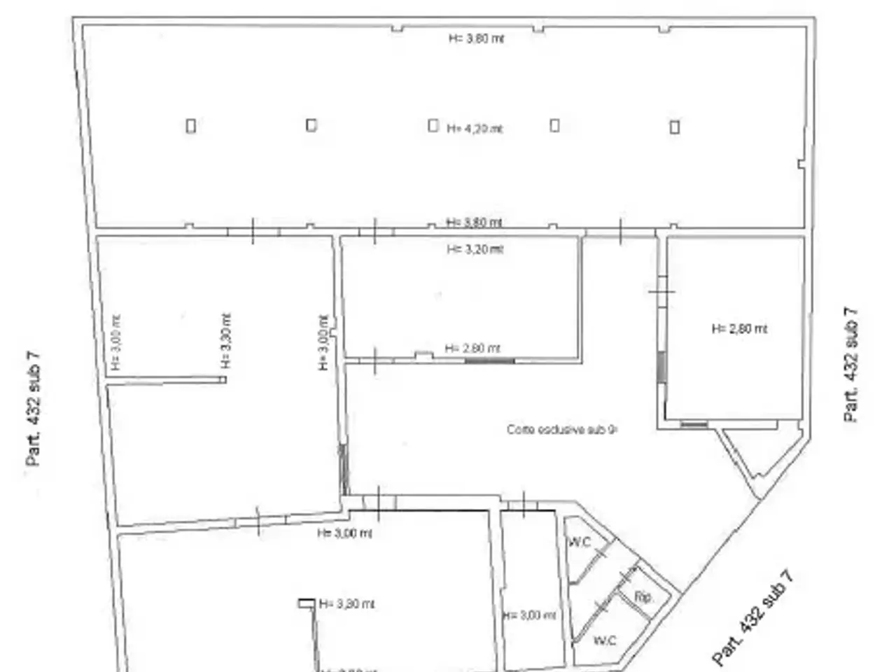 Magazzino in Via Fondo Caminneci 5, Palermo, {3} - Planimetria 1