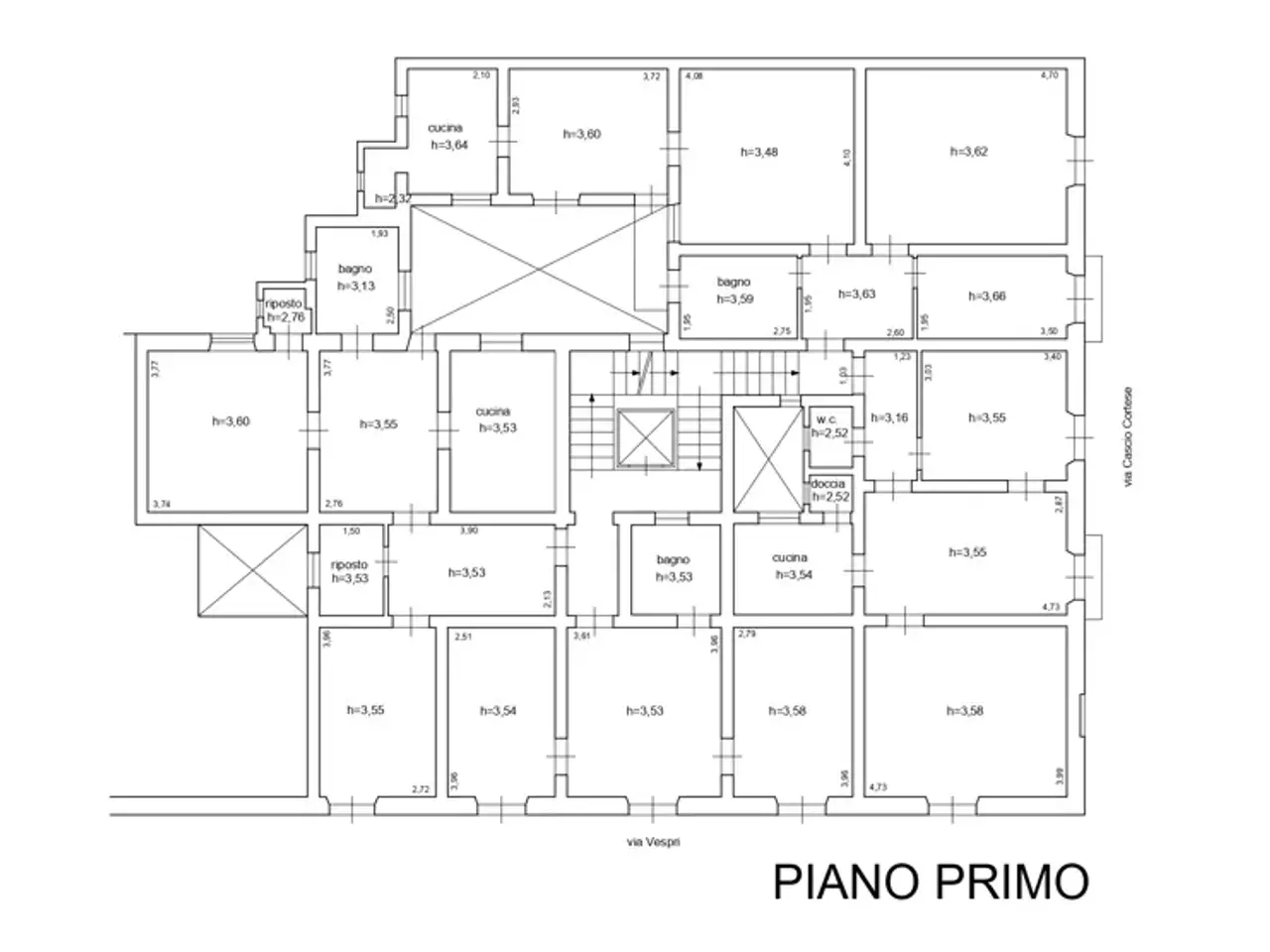 Palazzina commerciale in Via Vespri  83, Trapani, {3} - Planimetria 1
