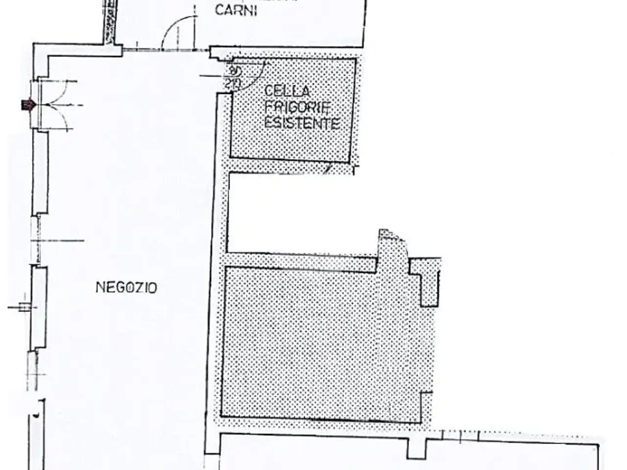 Negozio in Via Giacomo Matteotti 1, Senna Lodigiana, {3} - Planimetria 1