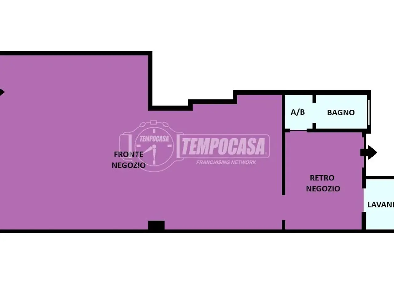 Negozio in Via Monte Rosa 113/B, Torino, {3} - Planimetria 1