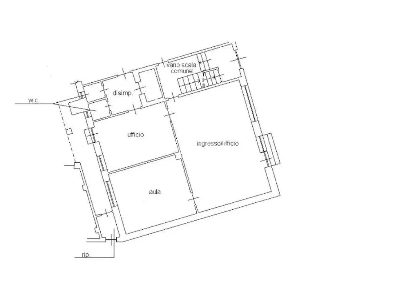 Ufficio in Via Moncrivello 9, Cigliano, {3} - Planimetria 1