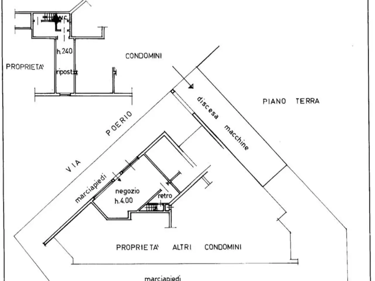 Negozio in Via Poerio 7b, Verona, {3} - Planimetria 1