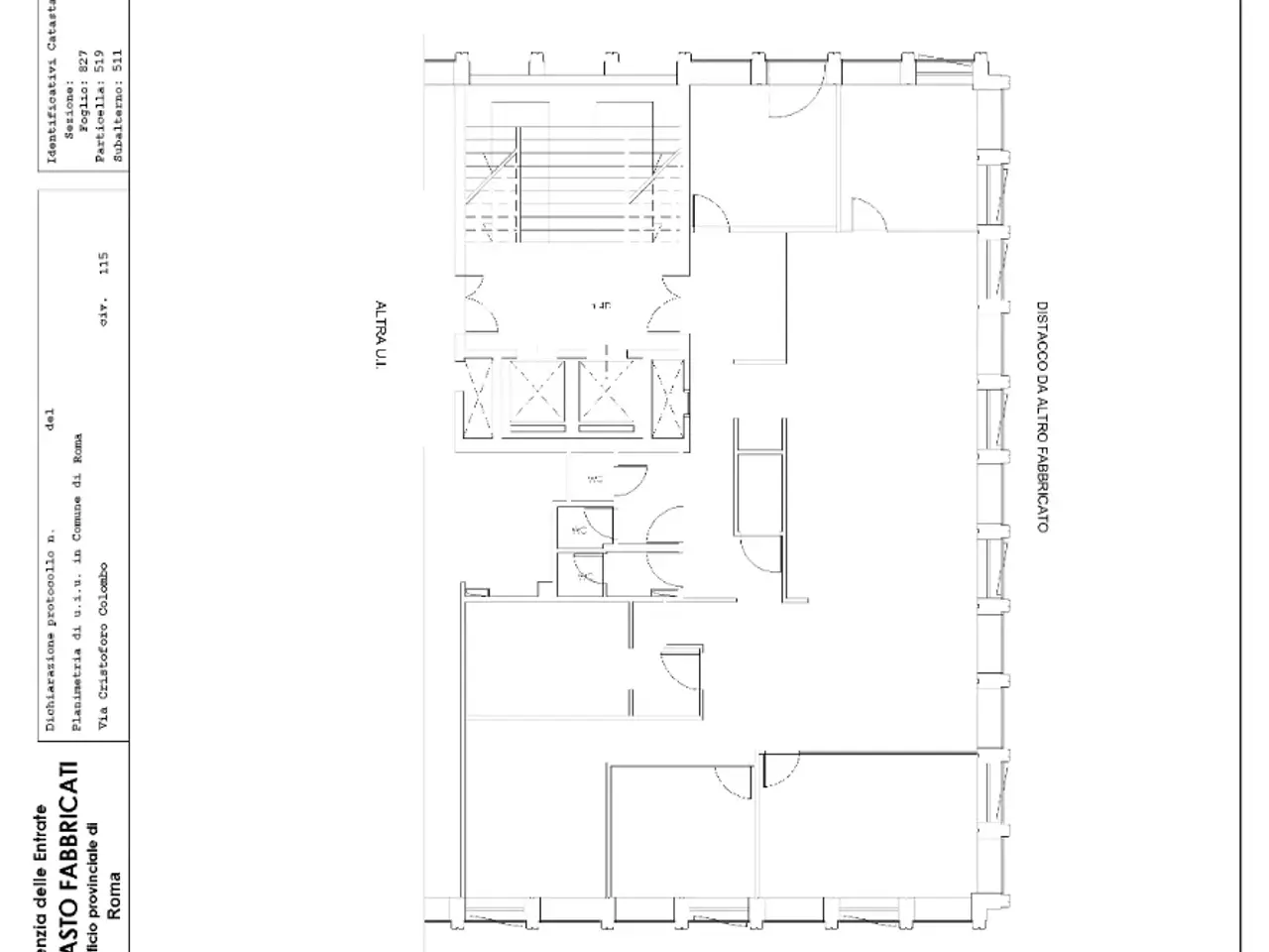 Ufficio in Via Cristoforo Colombo, 115, 00125, Roma, {3} - Planimetria 1