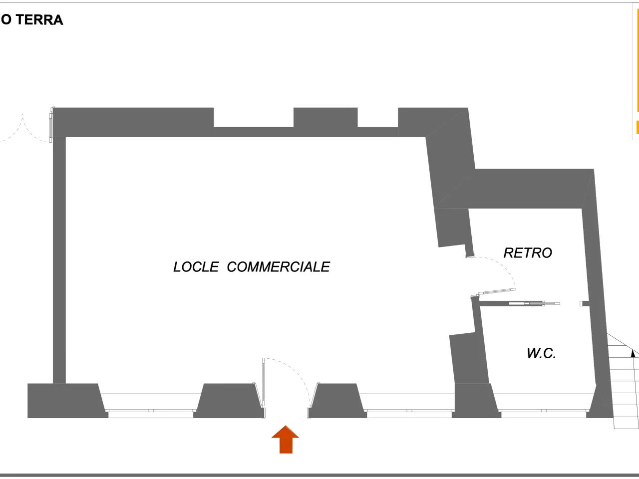 Negozio in Via Umberto I 41, Lanzo Torinese, {3} - Planimetria 1