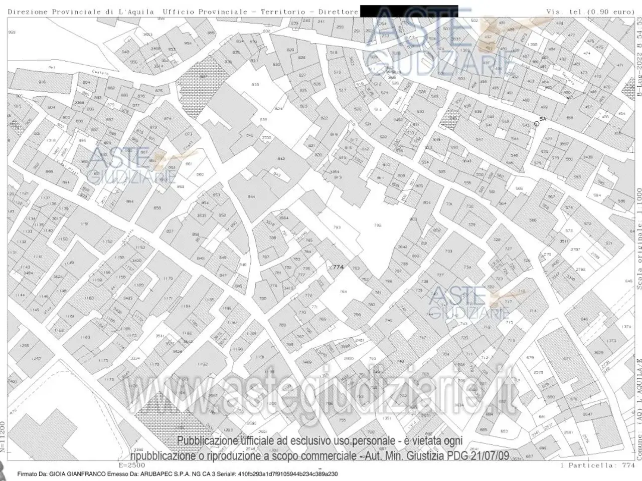 Fabbricato misto in Via S. Filippo 4 4, L'Aquila, {3} - Planimetria 1