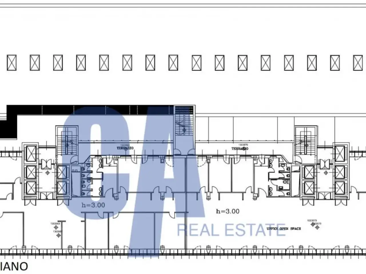 Ufficio in Via Bugatti Ettore, Milano, {3} - Planimetria 1