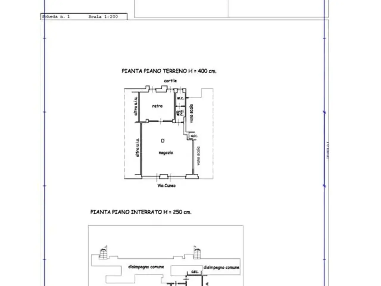 Negozio in Via Cuneo 51, Nichelino, {3} - Planimetria 1