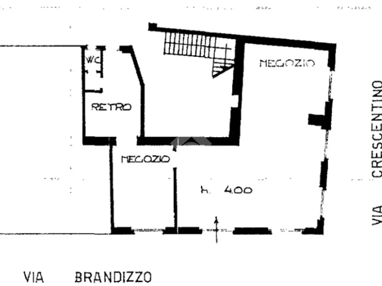 Negozio in Via Crescentino 34, Torino, {3} - Planimetria 1