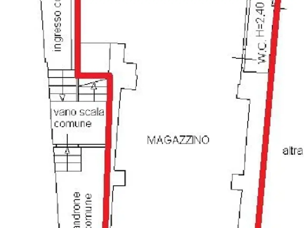 Magazzino in Piazza Cav. Isoleri 2, Villanova D'Albenga, {3} - Planimetria 1