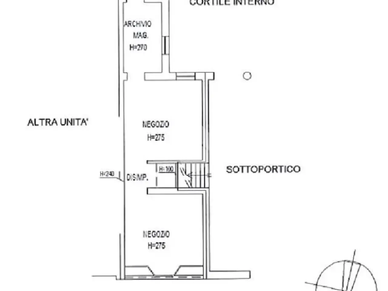 Negozio in Via XX Settembre, Conegliano, {3} - Planimetria 1