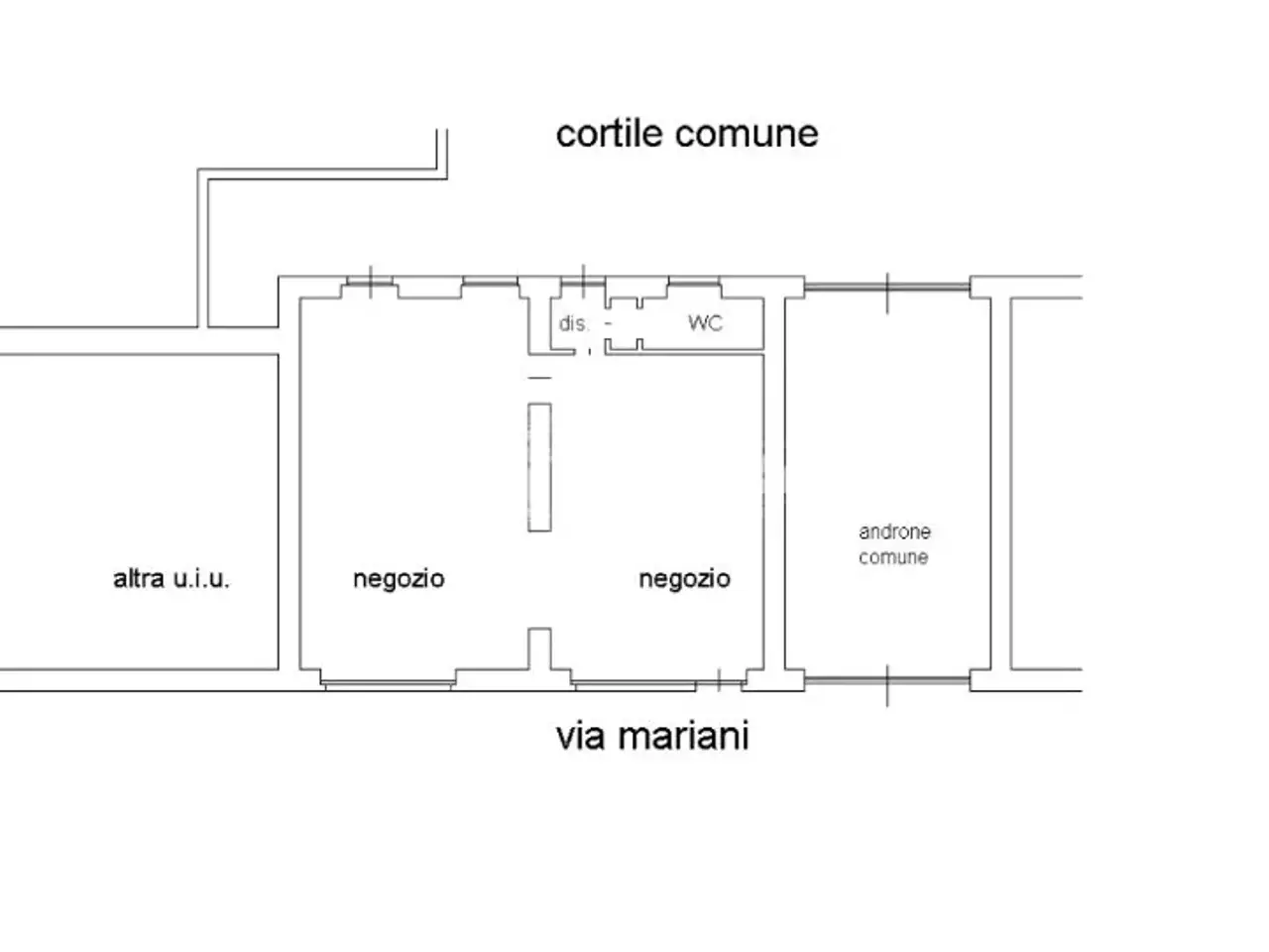Negozio in Via P. Mariani 15, Nova Milanese, {3} - Planimetria 1