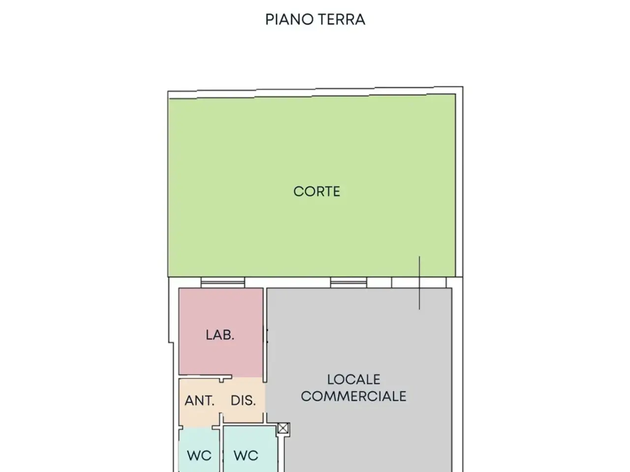 Negozio in Via Cavour 47, Capoterra, {3} - Planimetria 1