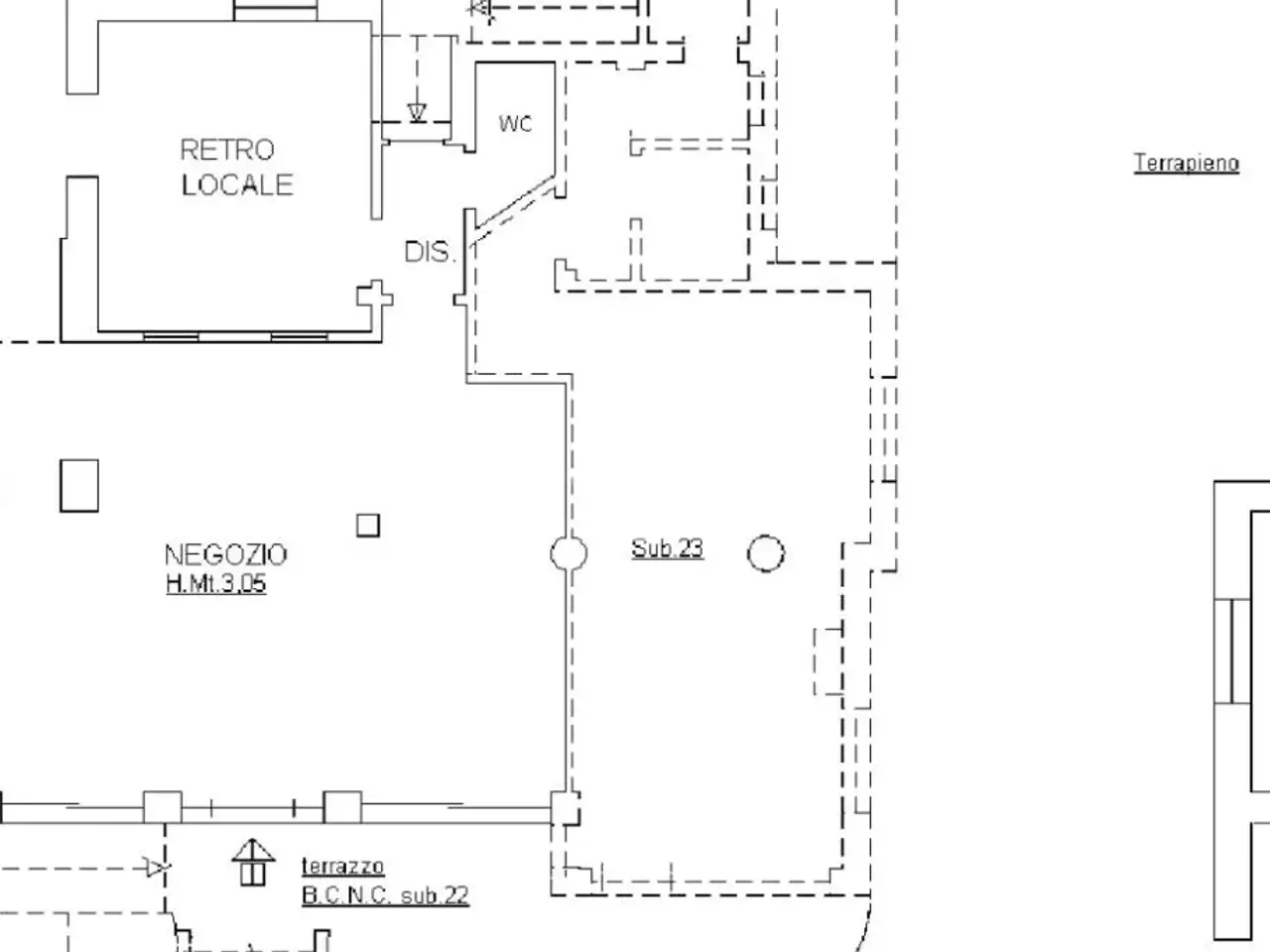 Negozio in Via Bra 5, Cervere, {3} - Planimetria 1