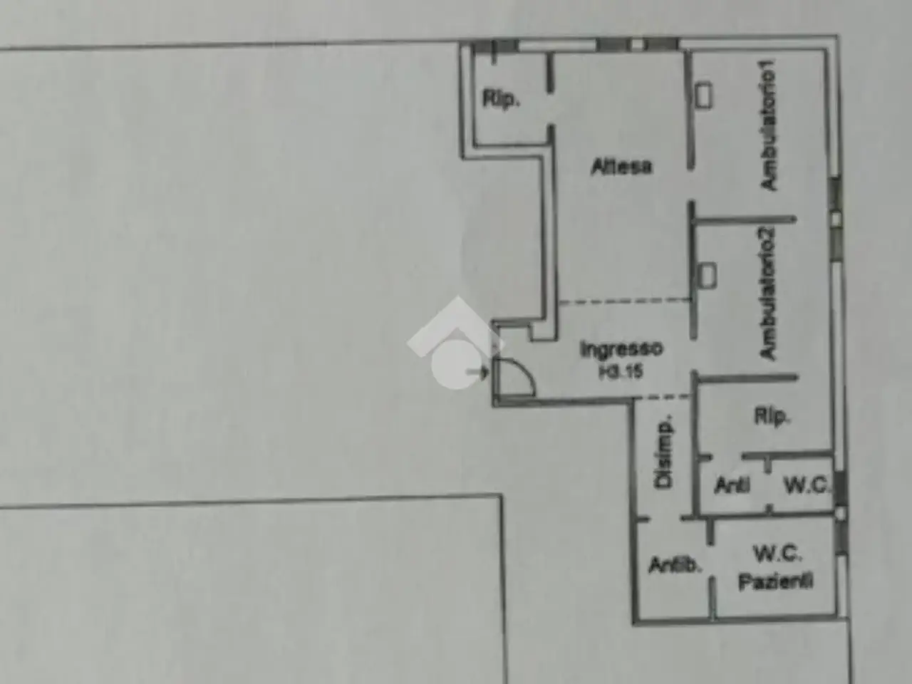 Ufficio in Viale Giuseppe Mazzini 16, Santarcangelo Di Romagna, {3} - Planimetria 1