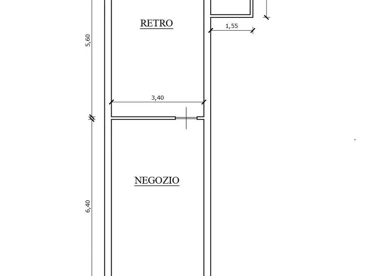 Negozio in vendita, Via Cavour 25 B, Settimo Torinese - Planimetria 1