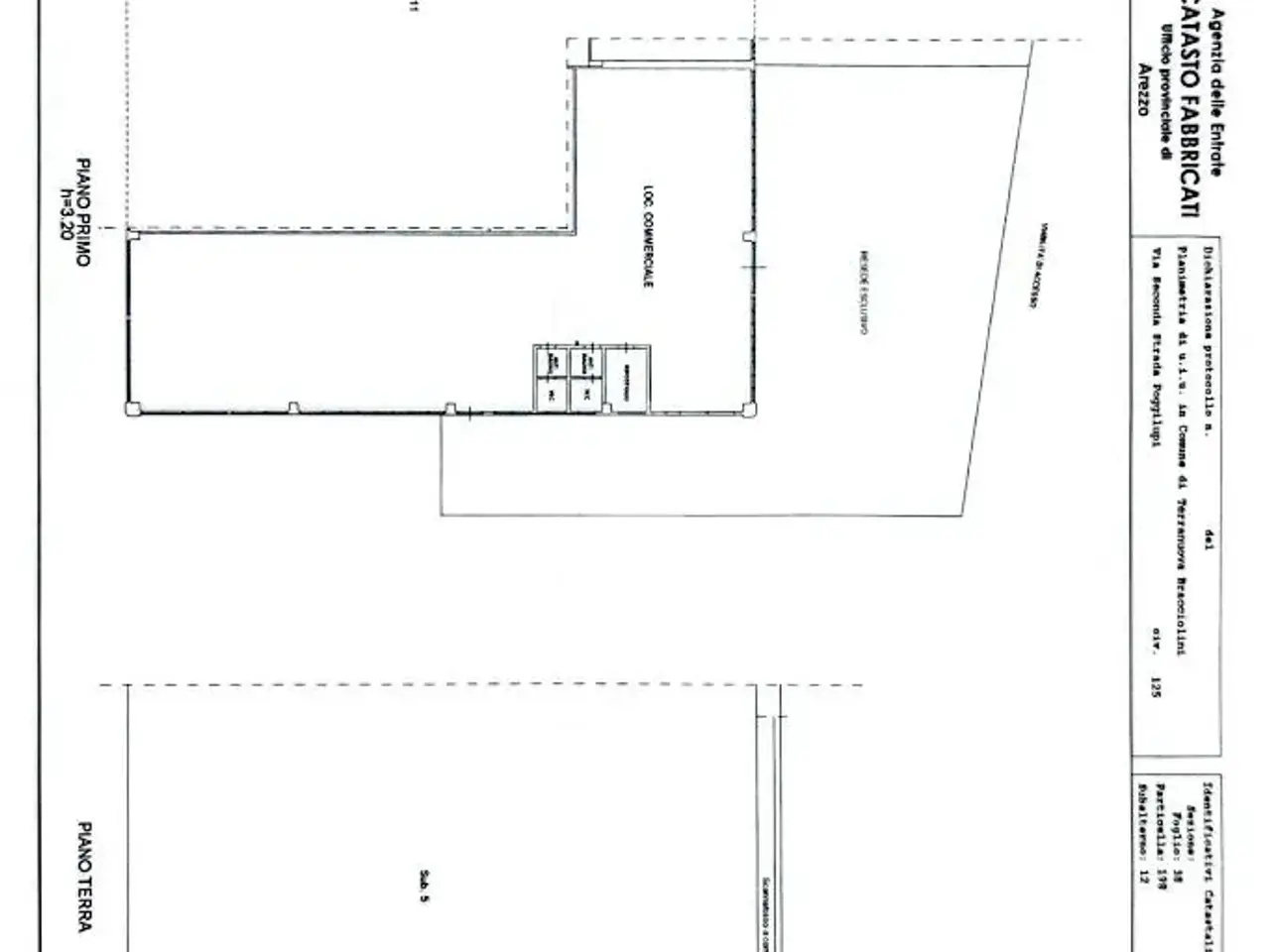 Negozio in Via Poggilupi 125, Terranuova Bracciolini, {3} - Planimetria 1