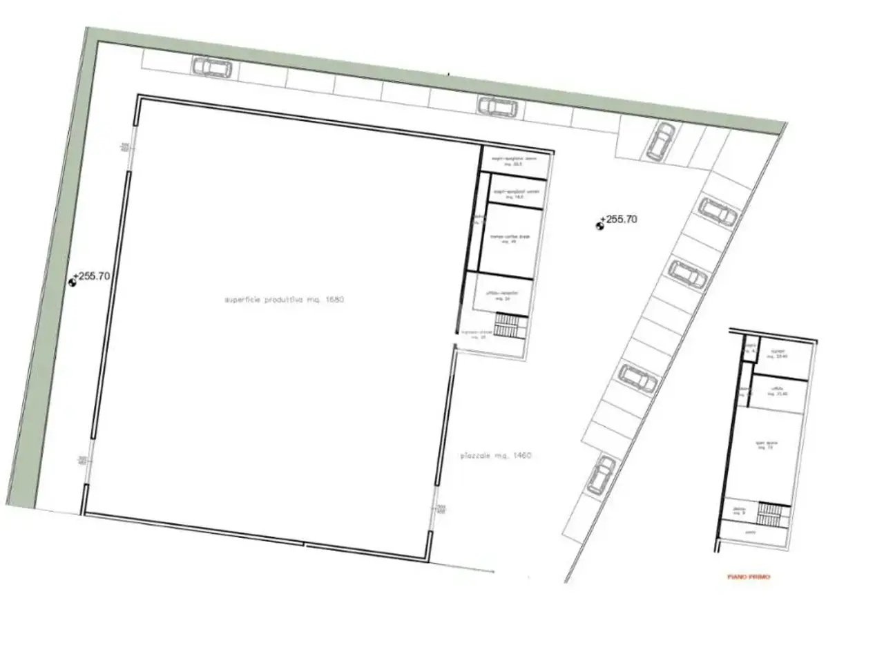 Capannone in Via Giacomo Matteotti, Trescore Balneario, {3} - Planimetria 1