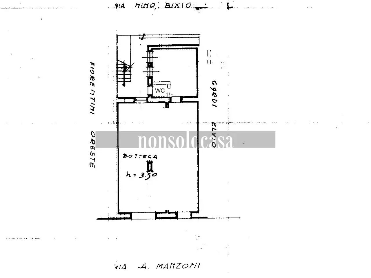 Negozio in Via Alessandro Manzoni 184, Perugia, {3} - Planimetria 1