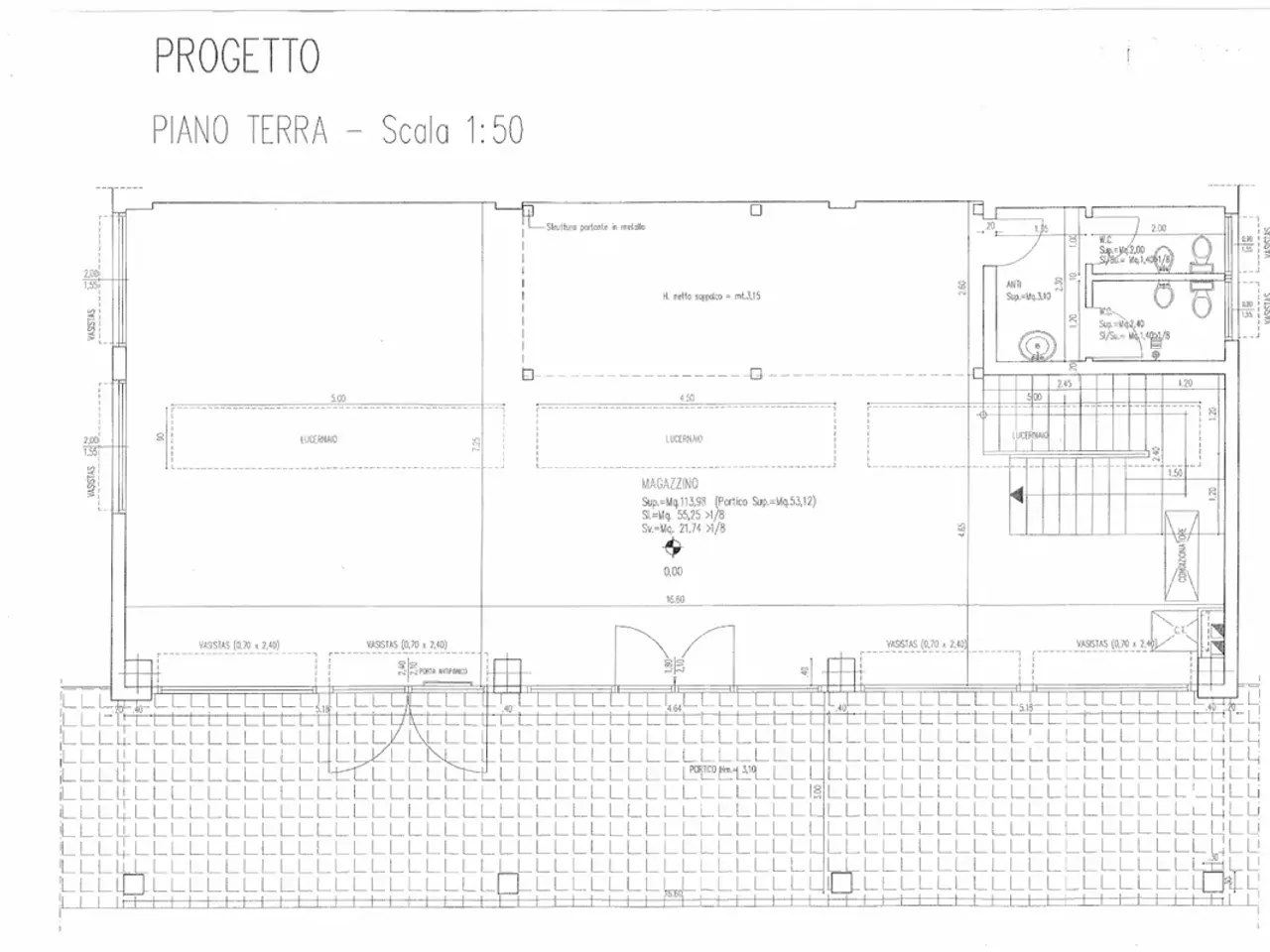 Ufficio in Via del Maccabreccia 28/a, Calderara Di Reno, {3} - Planimetria 1