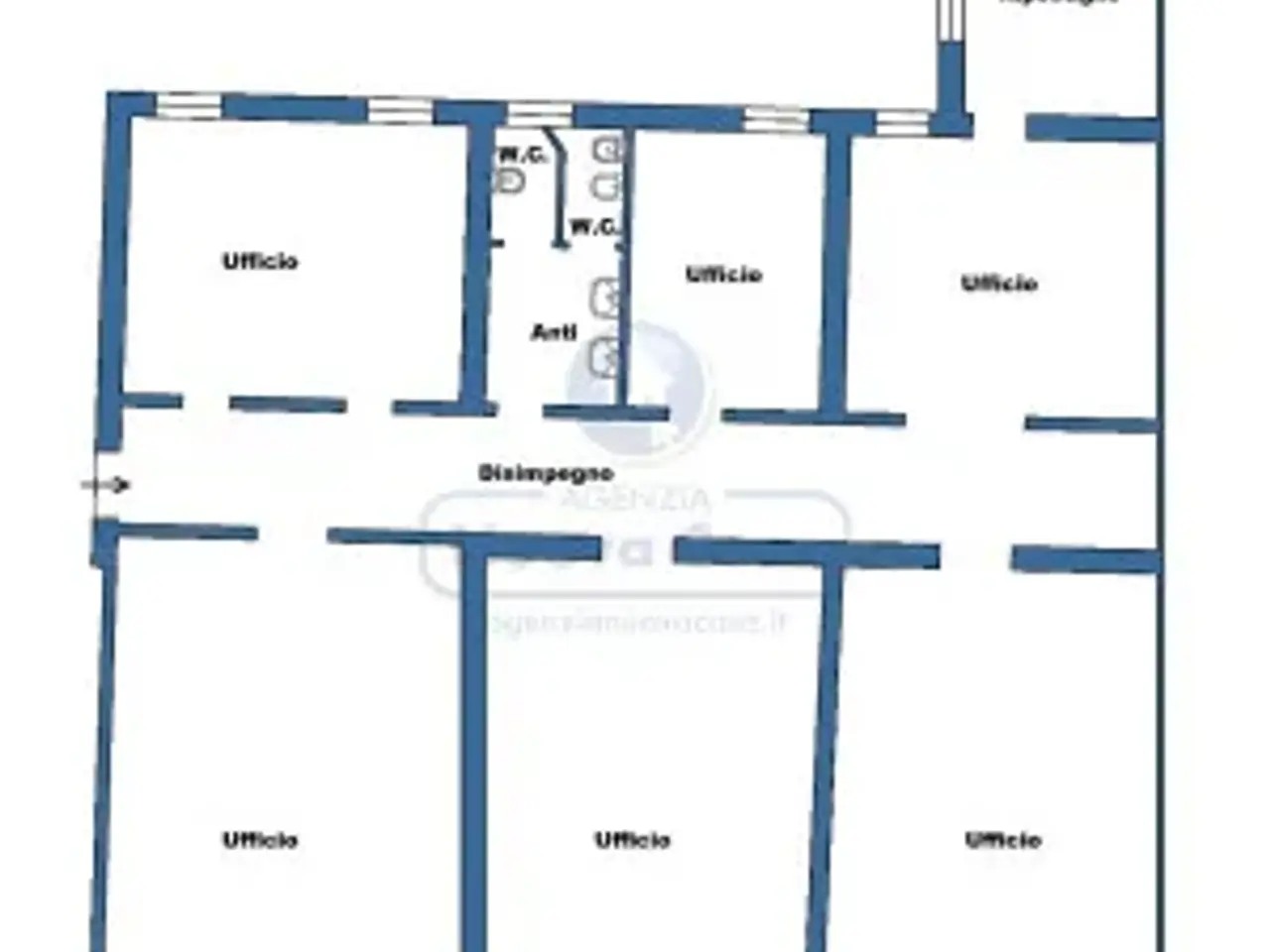 Ufficio in Via Salara 16, Ravenna, {3} - Planimetria 1