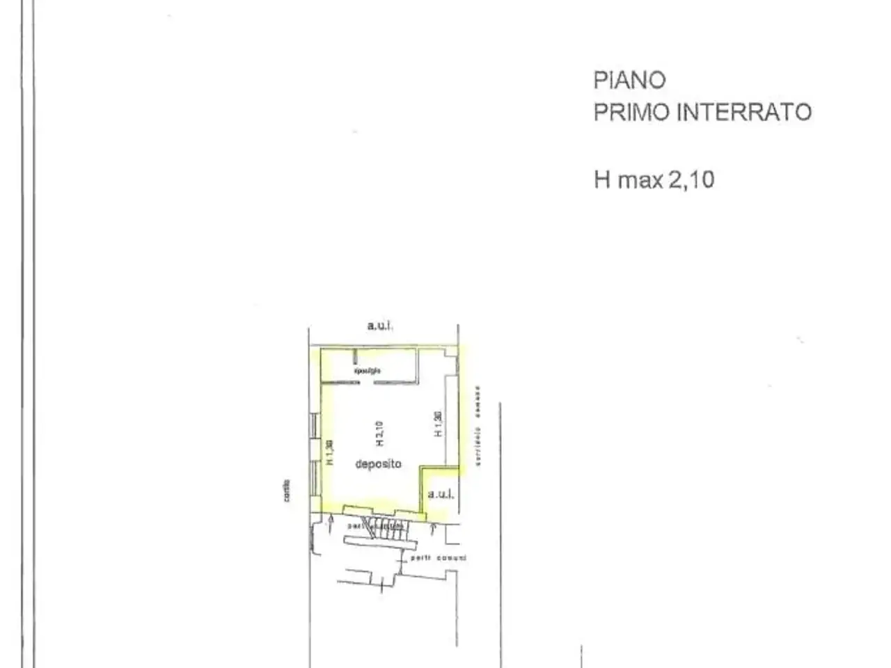 Magazzino in Via Privata Parenzo, Milano, {3} - Planimetria 1