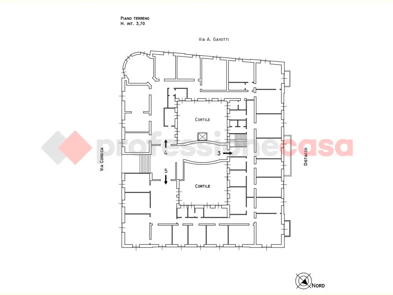 Ufficio in Via Corsica 21, Genova, {3} - Planimetria 1