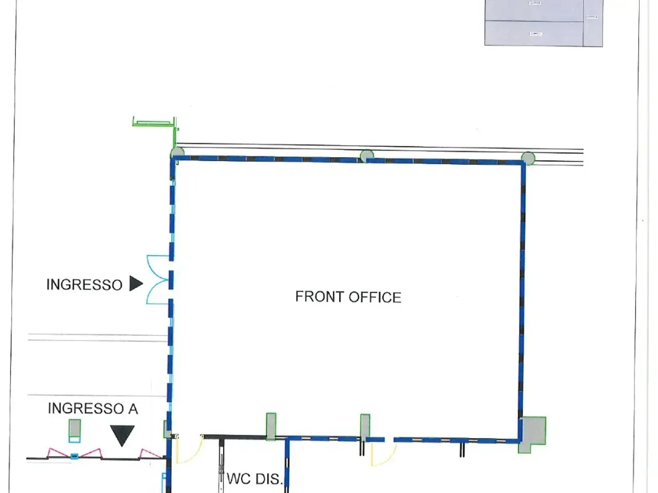 Negozio in Via Ostiense 131, Roma, {3} - Planimetria 1