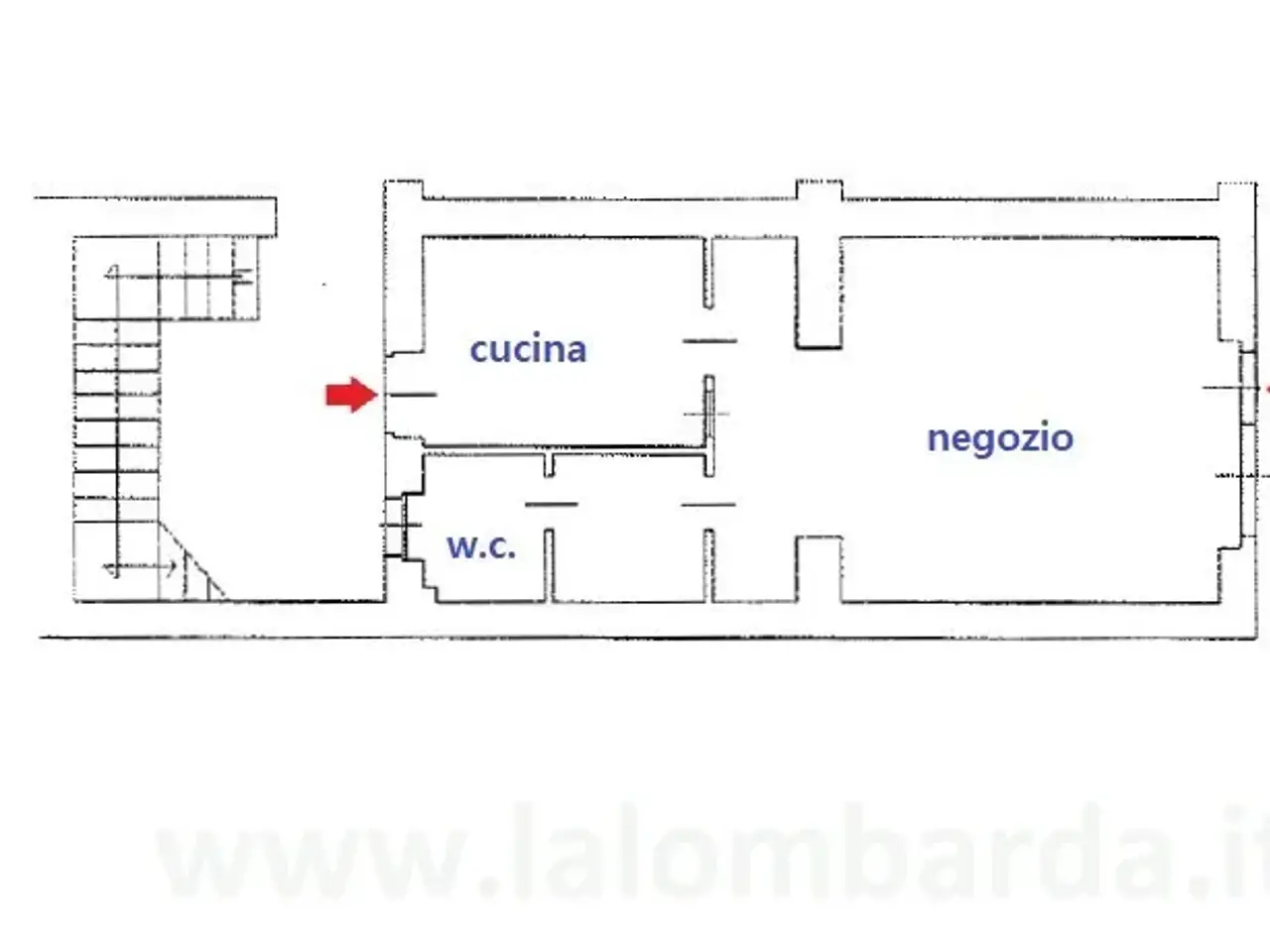 Negozio in Via Candiani 125, Milano, {3} - Planimetria 1