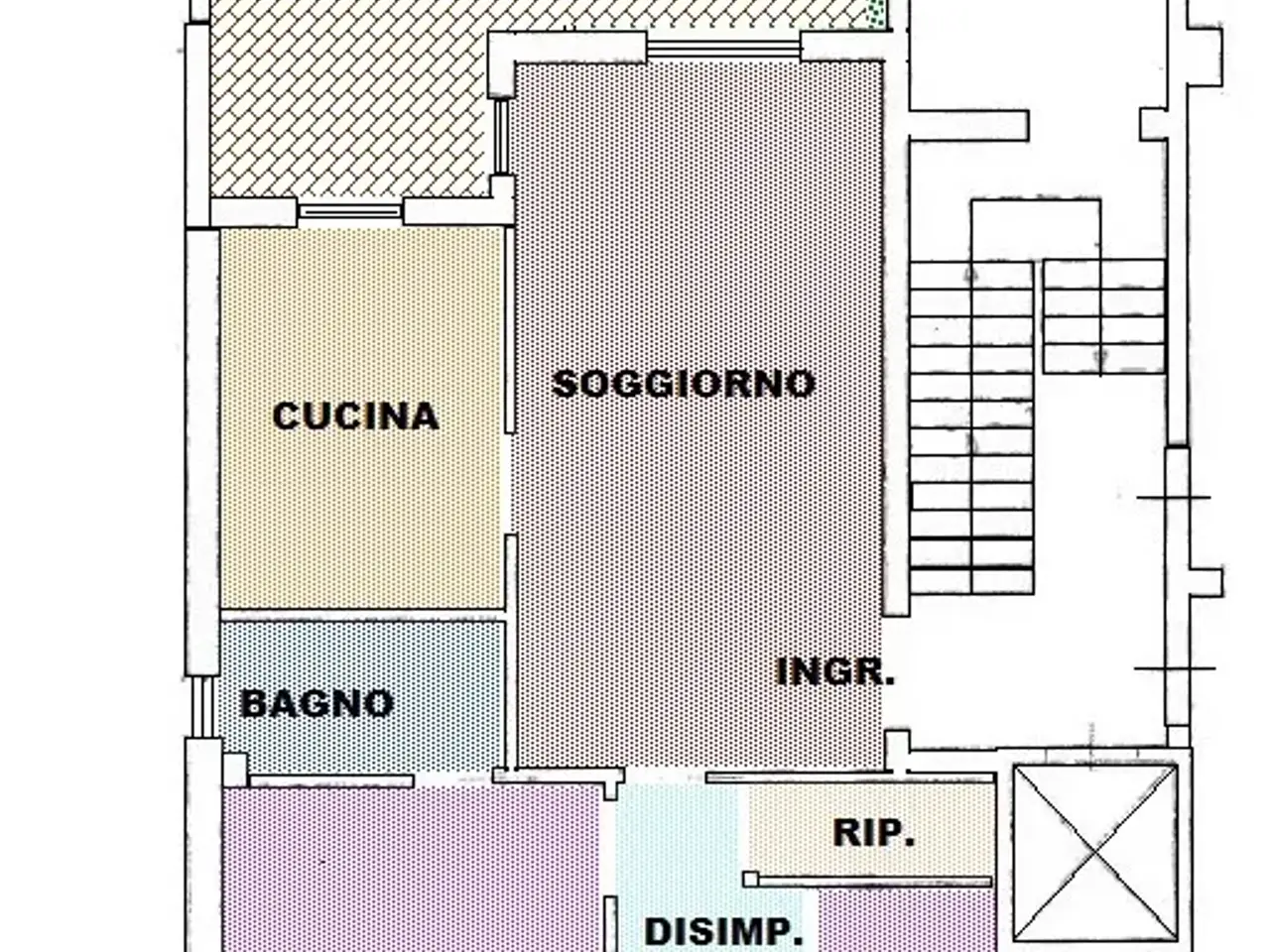 Trilocale in vendita, Via Caligola 8, Aprilia - Planimetria 1