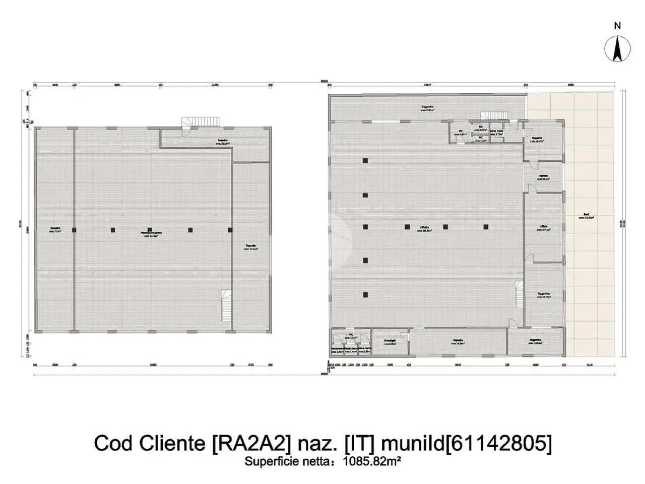 Capannone in Via Via Canaletto 8, Lugo, {3} - Planimetria 1