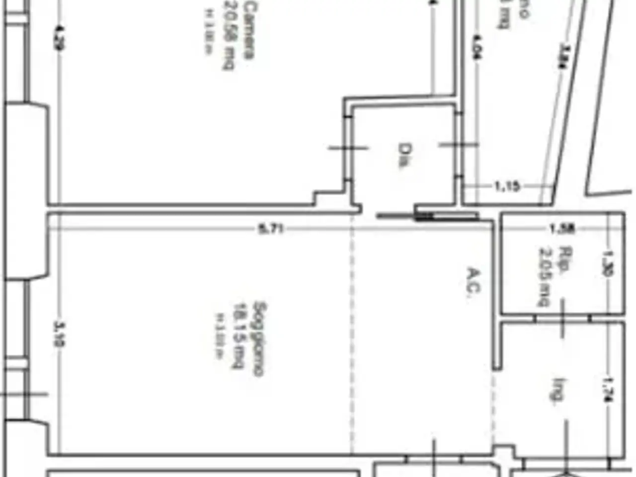 Bed & Breakfast in Piazza Irnerio, Roma, {3} - Planimetria 1
