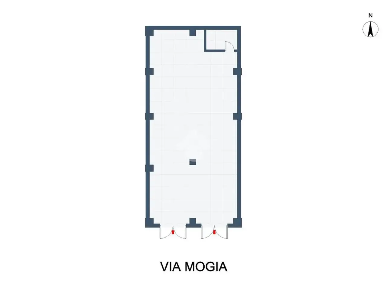 Negozio in Via Mogia 6, Palermo, {3} - Planimetria 1