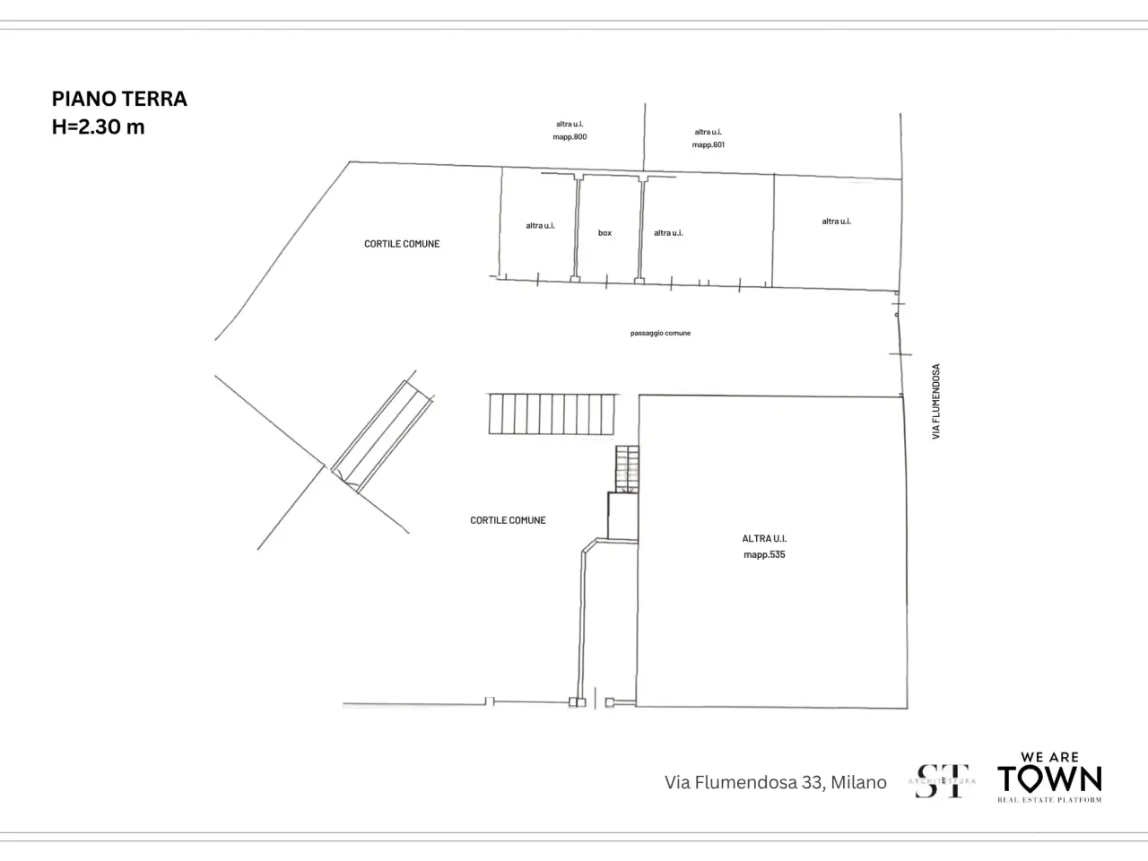 Autorimessa in Via Privata Flumendosa 33, Milano, {3} - Planimetria 1