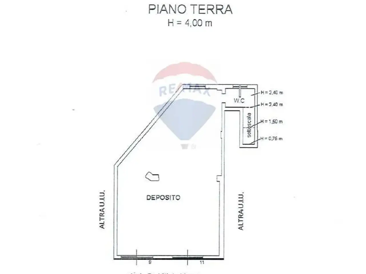 Negozio in Via De Viti De Marco 9-11, Foggia, {3} - Planimetria 1