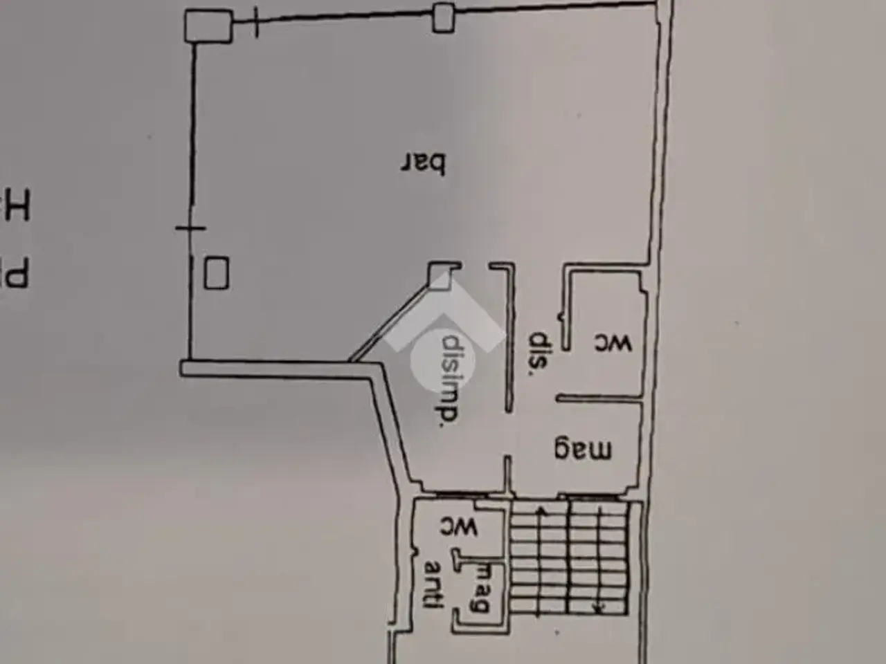 Negozio in Piazzetta Torre, Treviso, {3} - Planimetria 1