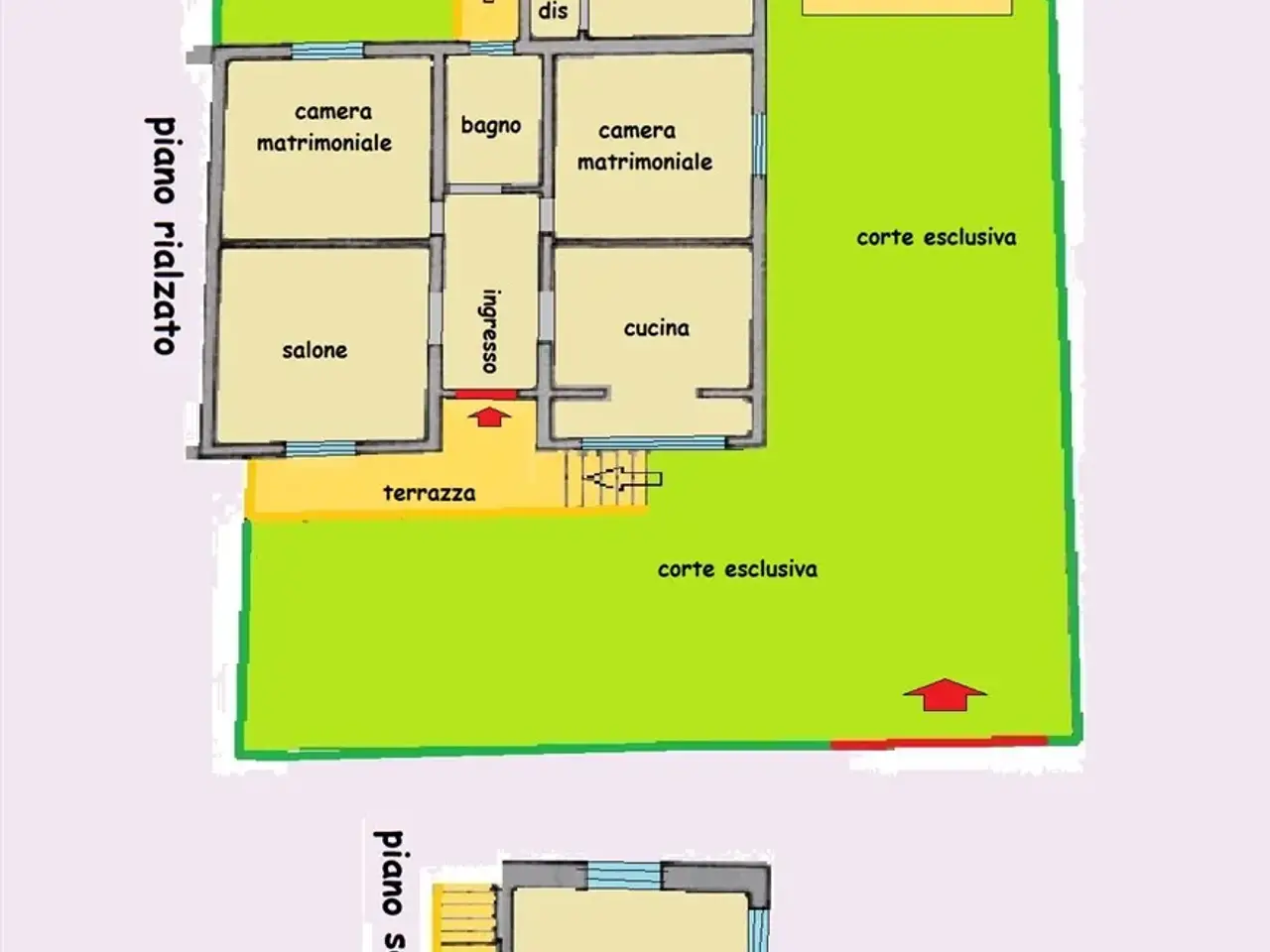 Villa bifamiliare in vendita, Massa - Planimetria 1