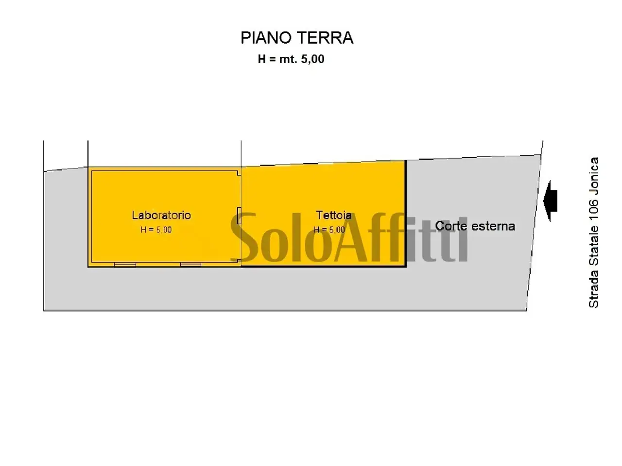 Capannone in Strada Statale 106 Jonica 7, Catanzaro, {3} - Planimetria 1