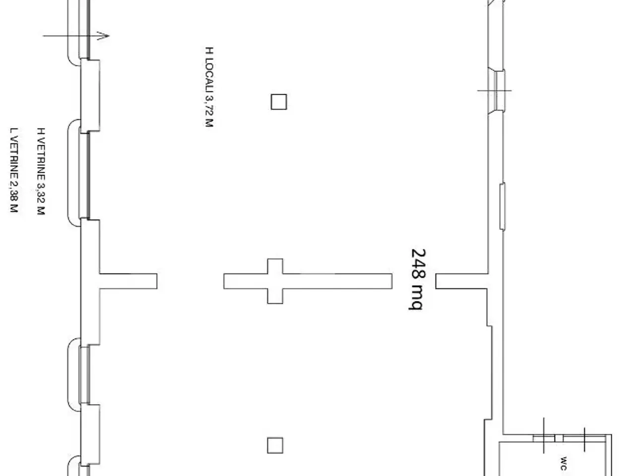 Negozio in Corso Cavour Camillo Benso 25, Tortona, {3} - Planimetria 1