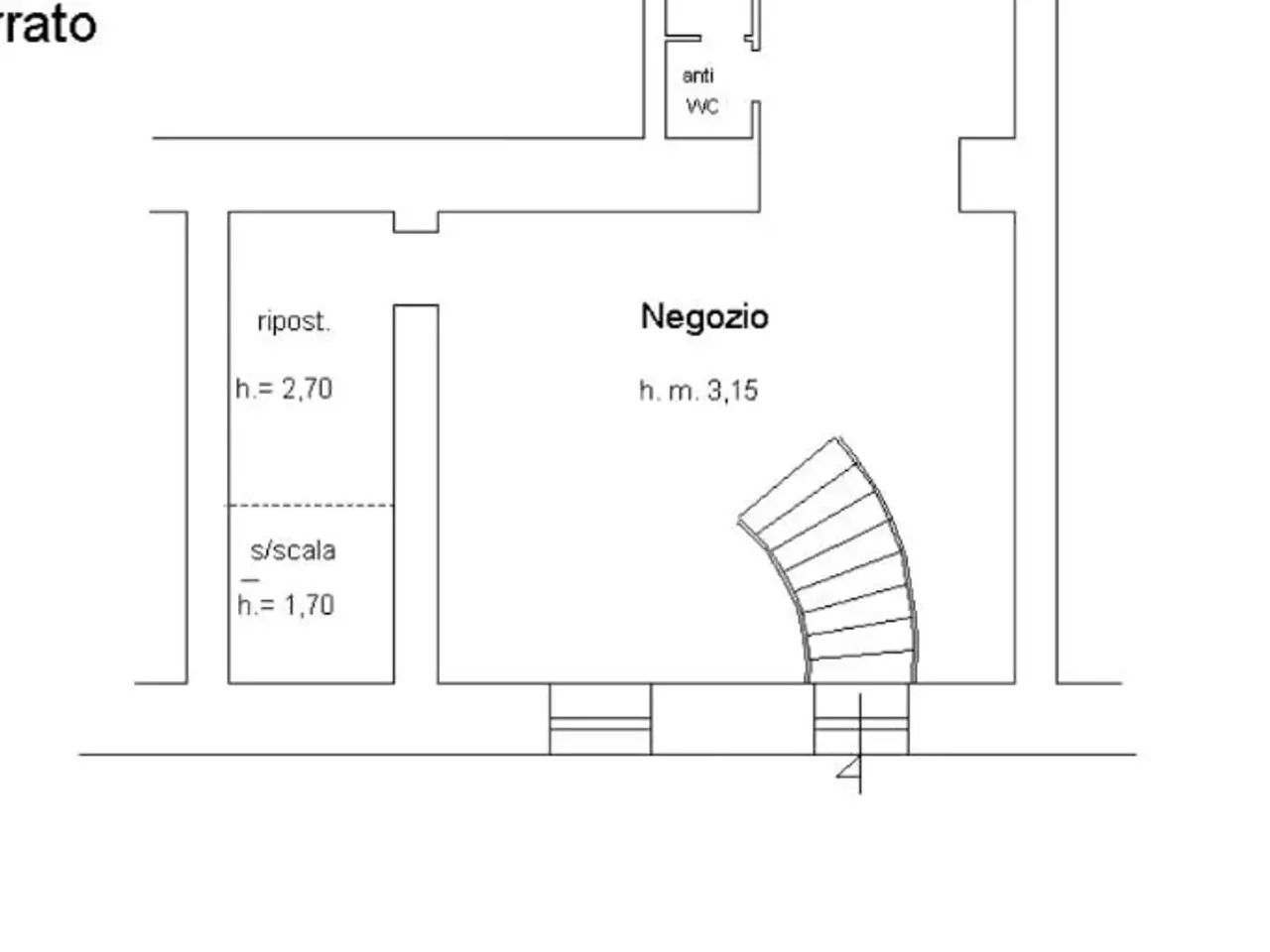 Negozio in V. Po 41, Roma, {3} - Planimetria 1