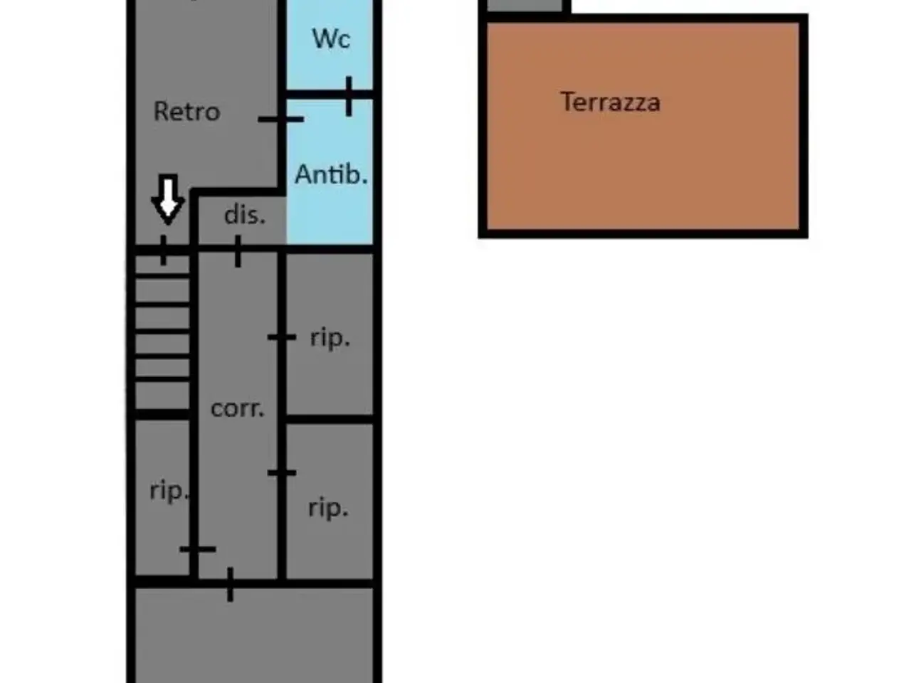 Negozio in Via Vittorio Emanuele 275, Viagrande, {3} - Planimetria 1
