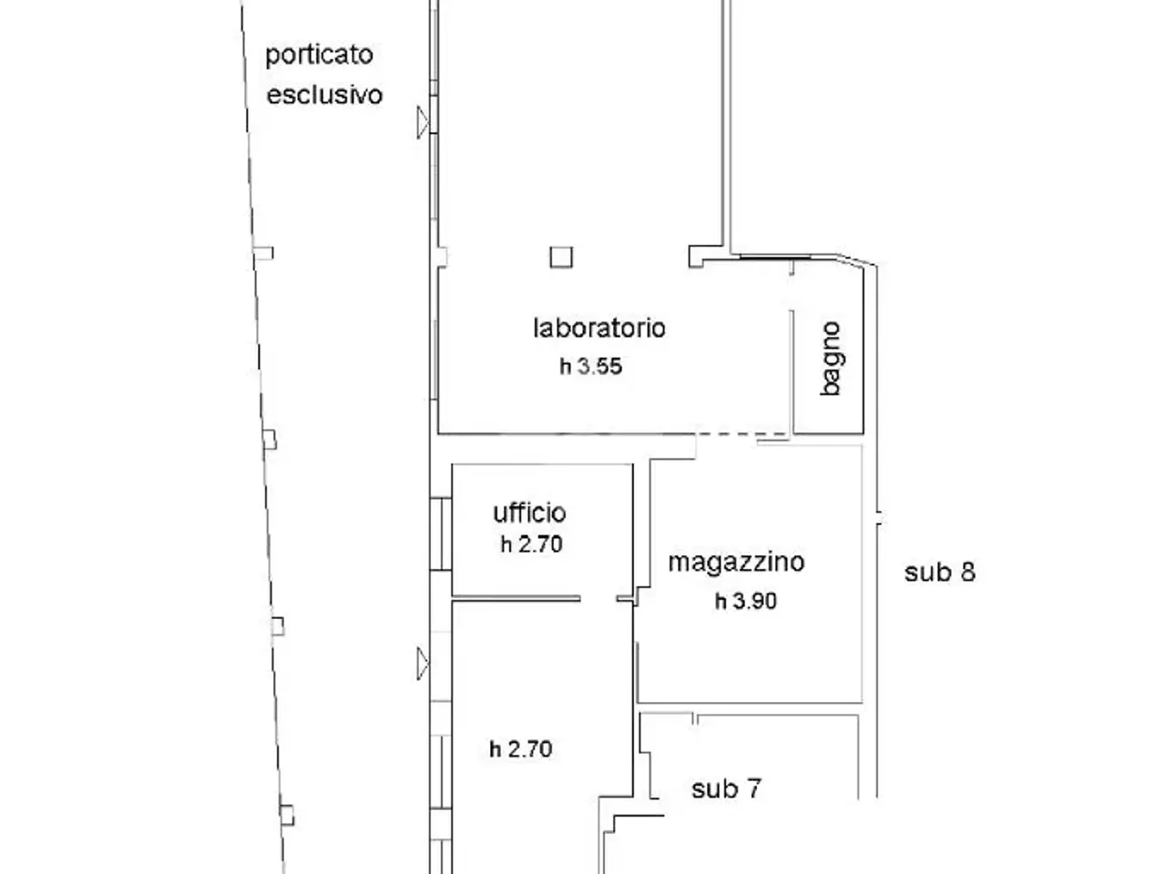 Laboratorio in Via Luigi Antonelli 30, Pescara, {3} - Planimetria 1