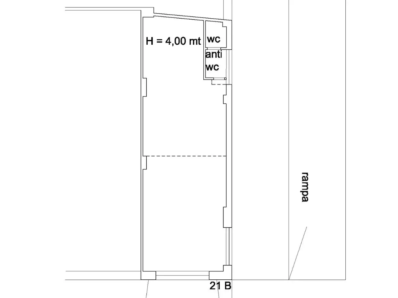 Negozio in Via Marco Tabarrini 21, Roma, {3} - Planimetria 1
