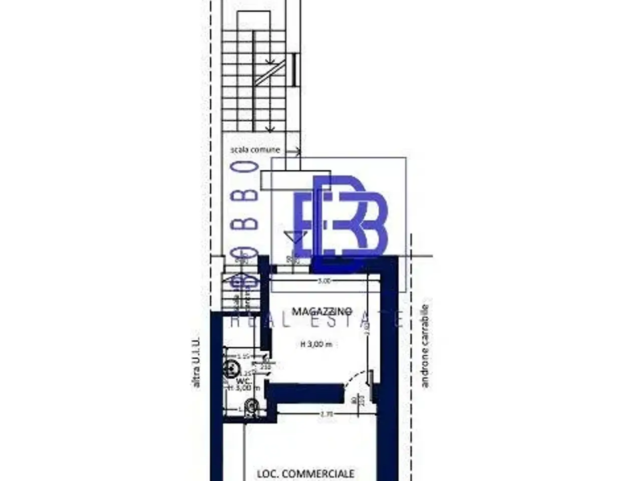 Negozio in San Michele del Carso 7, Milano, {3} - Planimetria 1
