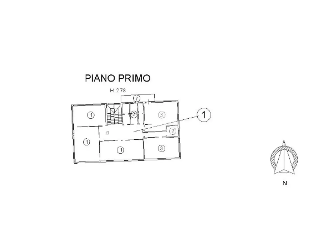 Ufficio in Via Alessandro Manzoni, Villongo, {3} - Planimetria 1