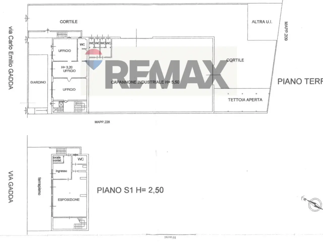 Capannone in Via Carlo Emilio Gadda 3, San Donato Milanese, {3} - Planimetria 1