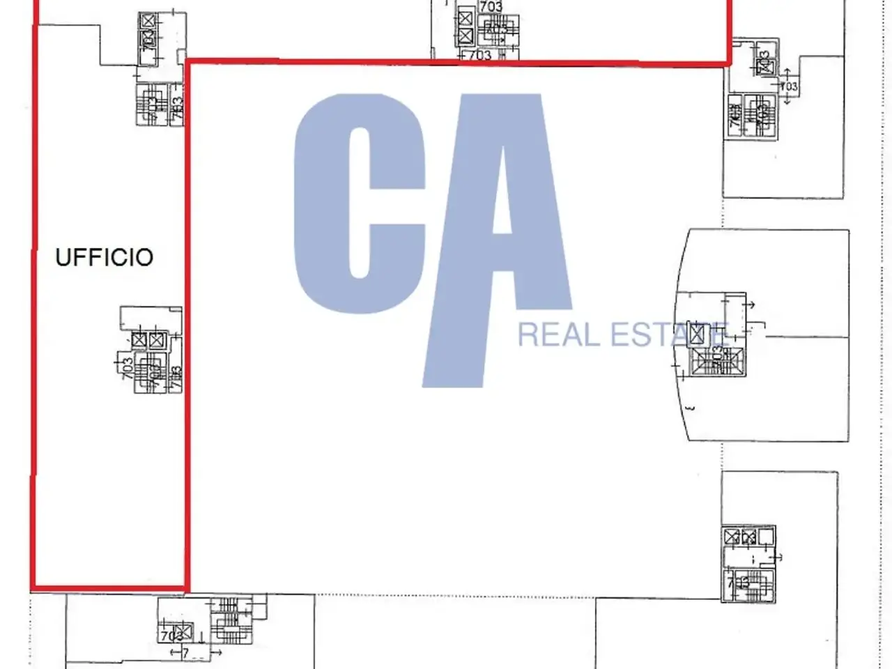 Ufficio in Via Roma, Segrate, {3} - Planimetria 1